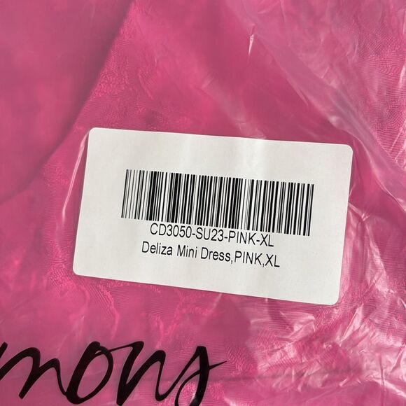 🍋 For Love & Lemons Deliza Hot Pink
Mini Dress Size XL NWT $229 - Picture 3 of 5